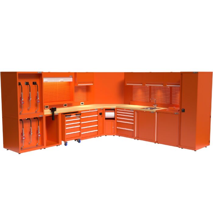 Kraftmeister Expert Eckeinheit XL Buche orange