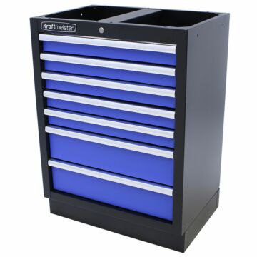 Kraftmeister Standard Werkzeugschrank 7 Schubladen blau